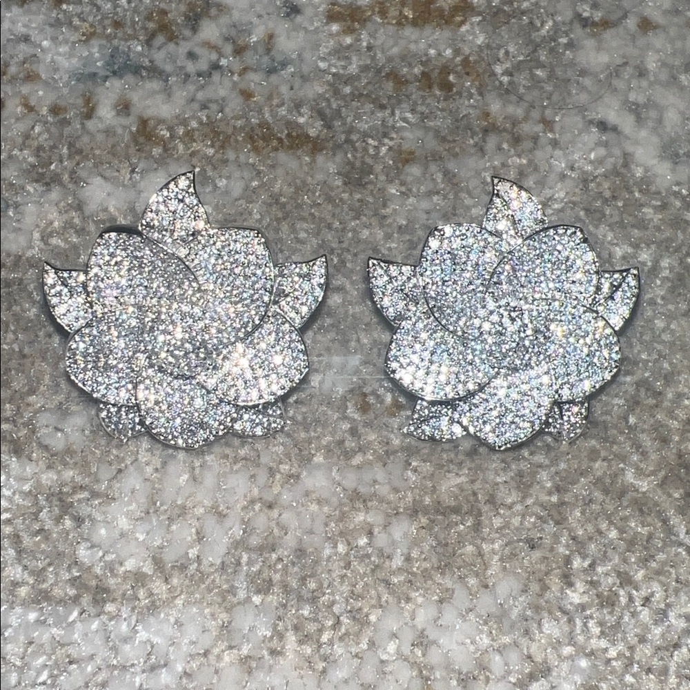 ‼️ Silver Floral Earrings ‼️